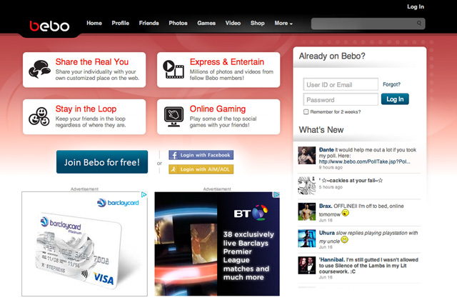 Bebo: bought back for $1m