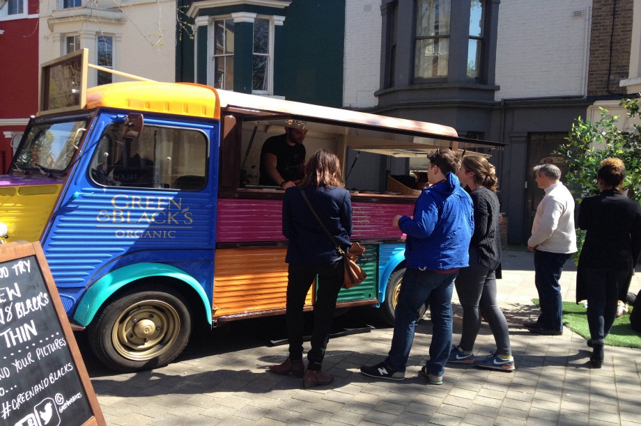 The Green & Black's activation at Portobello Road