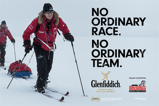 Walking With The Wounded: expedition has attracted brands such as Glenfiddich