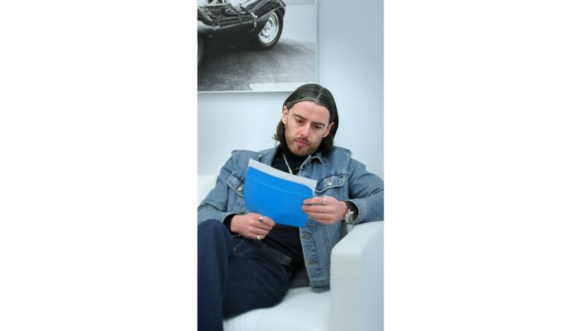 man with envelope