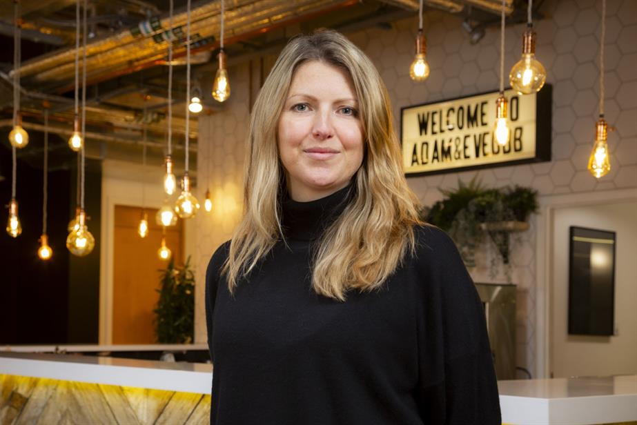 Miranda Hipwell, CEO of Adam&Eve/DDB at the agency's office 