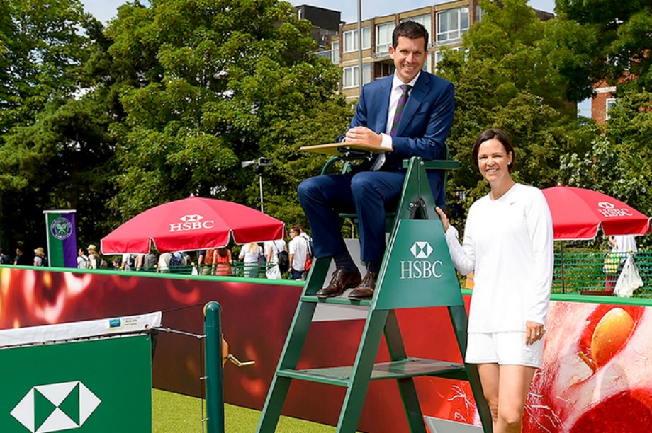 Tim Henman returns to Wimbledon with (@HSBC_UK)