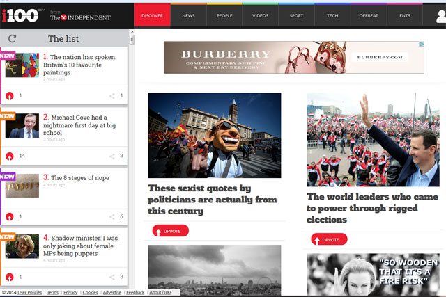 i100: website launches with a native-content partnership with First Direct 