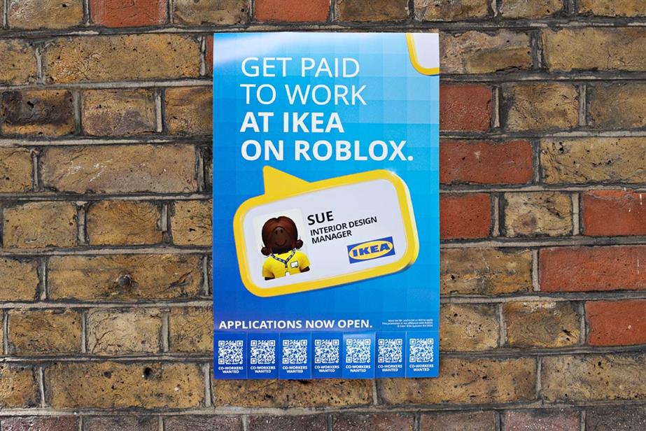 Ikea: posts applications to be a co-worker in Roblox