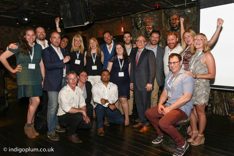 The old and new ISES boards gathered at Shaka Zulu, north London