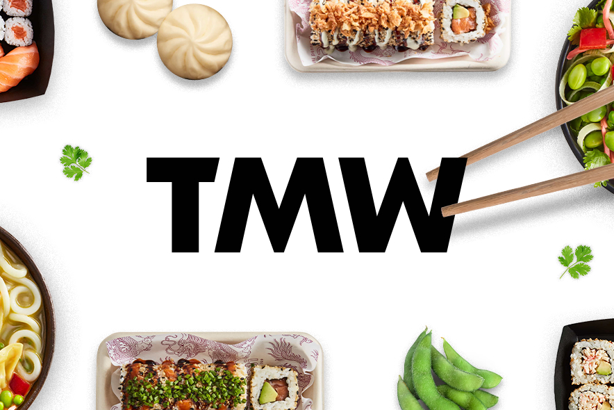 Itsu food and the TMW logo
