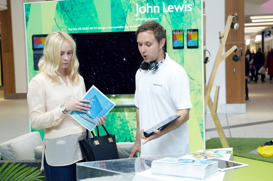 John Lewis partners will be on-hand to guide shoppers through the experience