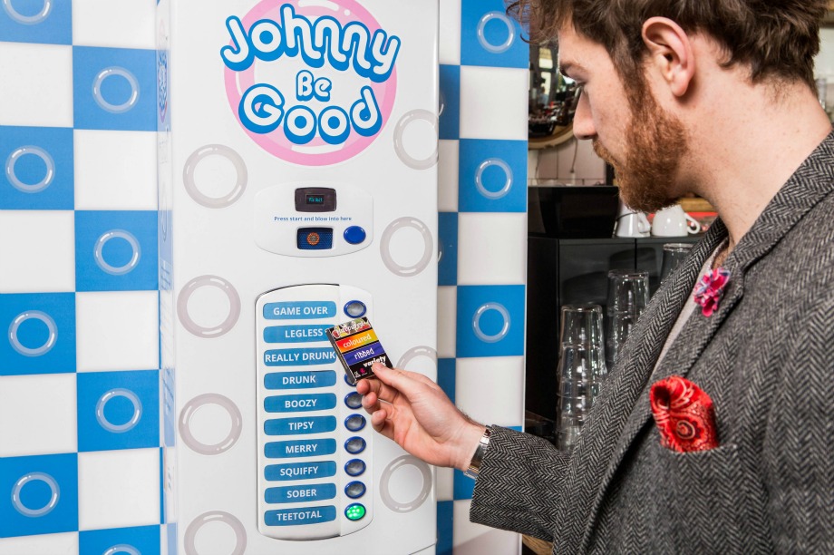 The Johnny Be Good machine is located near Victoria station