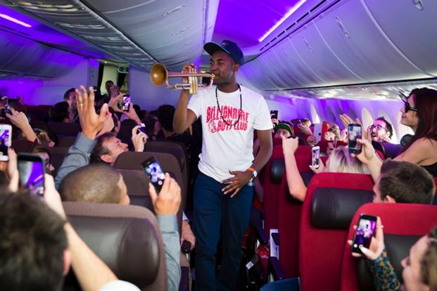 Rudimental performed live onboard Virgin Atlantic's 787