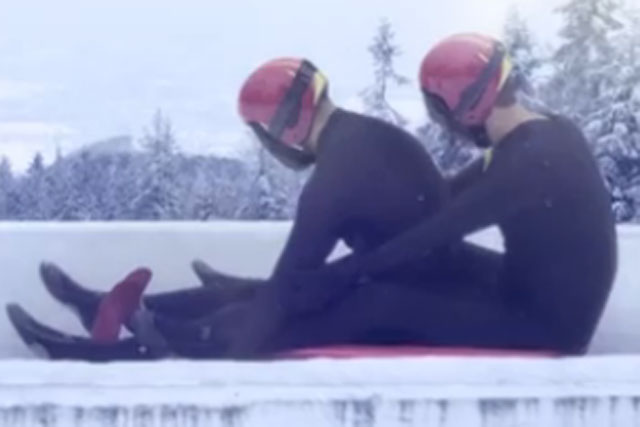 Winter Olympics: film of two men on luge disparages Russia's anti-gay laws