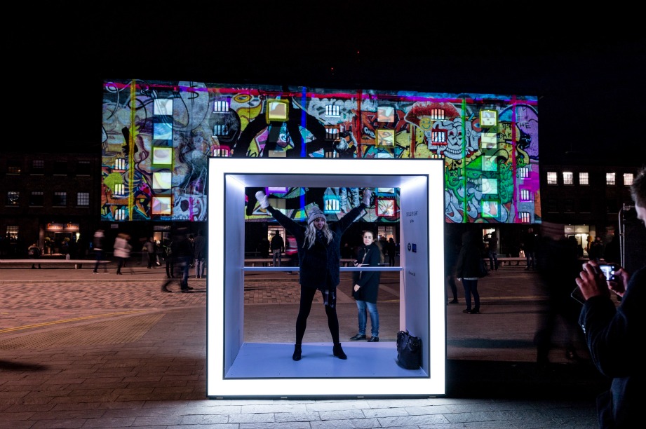 The installations allowed visitors to take the perfect Instagram snap