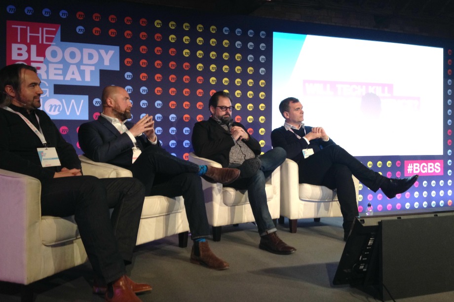 The panel line-up (left to right): Jesse Boyce, Ross Brown, Jason Snyder and Mike Soutar