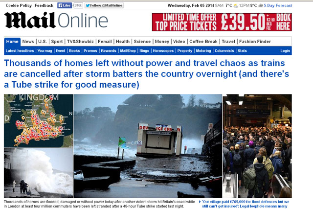 Mail Online: digital ad revenues up by £5 million in the last quarter