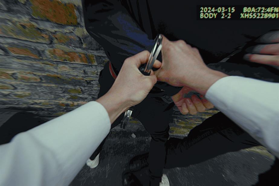 Someone being handcuffed