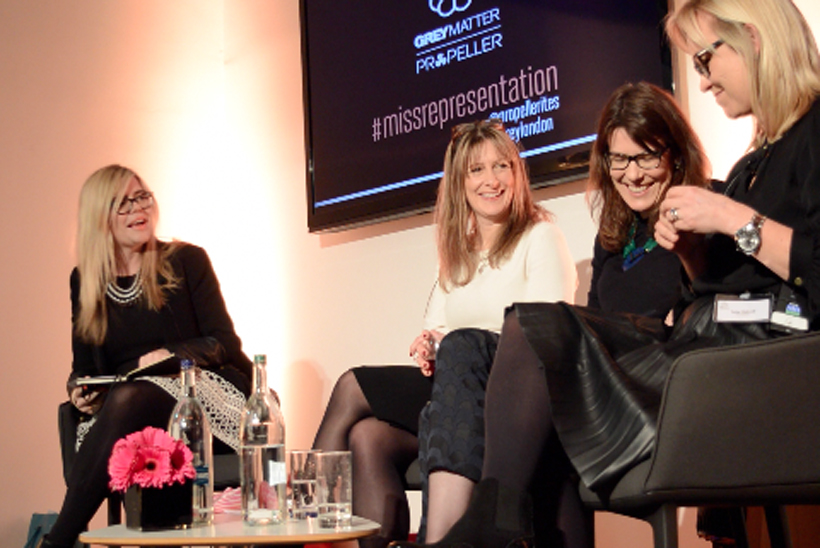 Emma Barnett (left): chairs the #missrepresentation event at Grey London