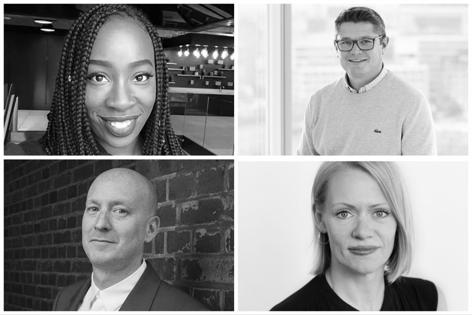 Clockwise from top left: Bukola Garry, Simon Farnsworth, Laura Fenton and Tom Roberts.