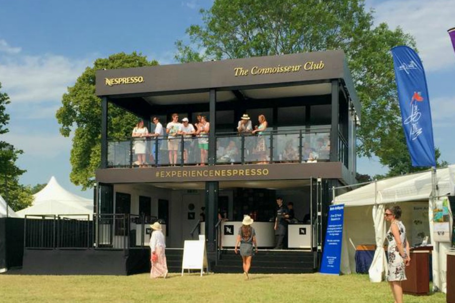 The structure houses interactive tasting experiences
