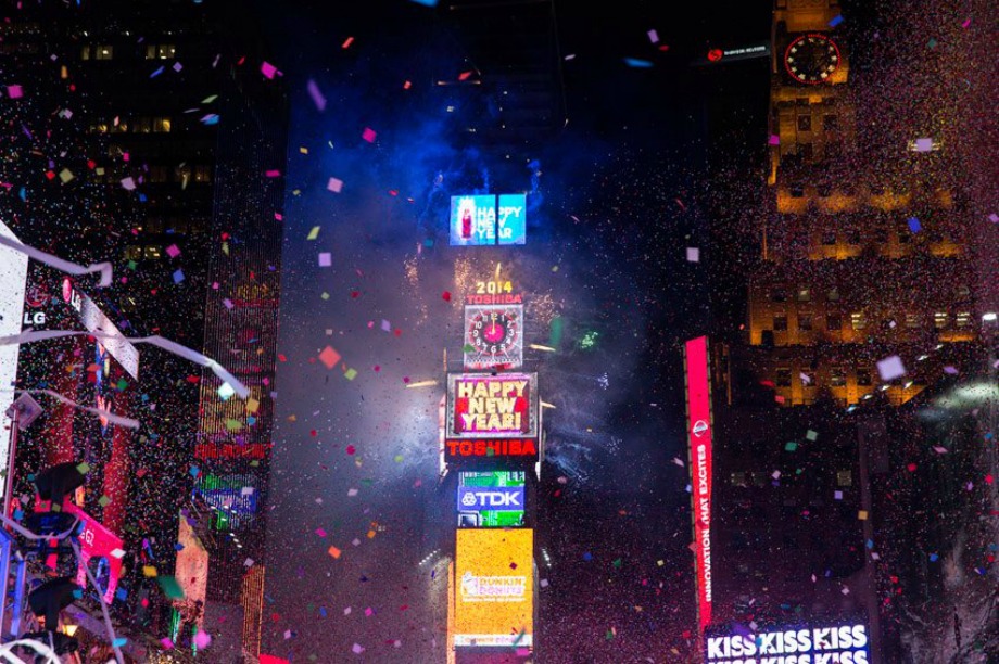 Times Square will be bathed in Planet Fitnesses' colours (Times Square Alliance)