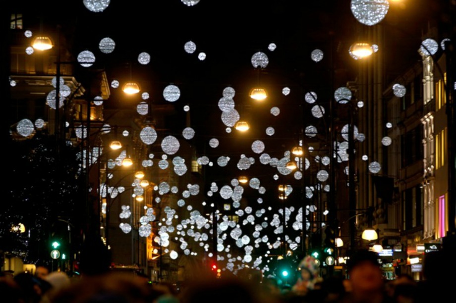 The Christmas lights for 2015 have been inspired by falling snowflakes