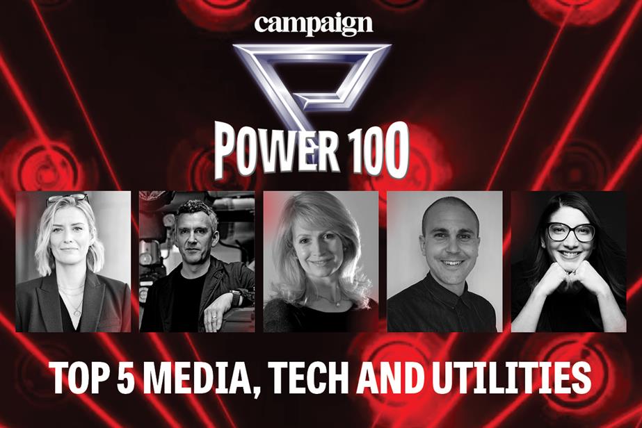Power 100 top five – media, tech and utilities