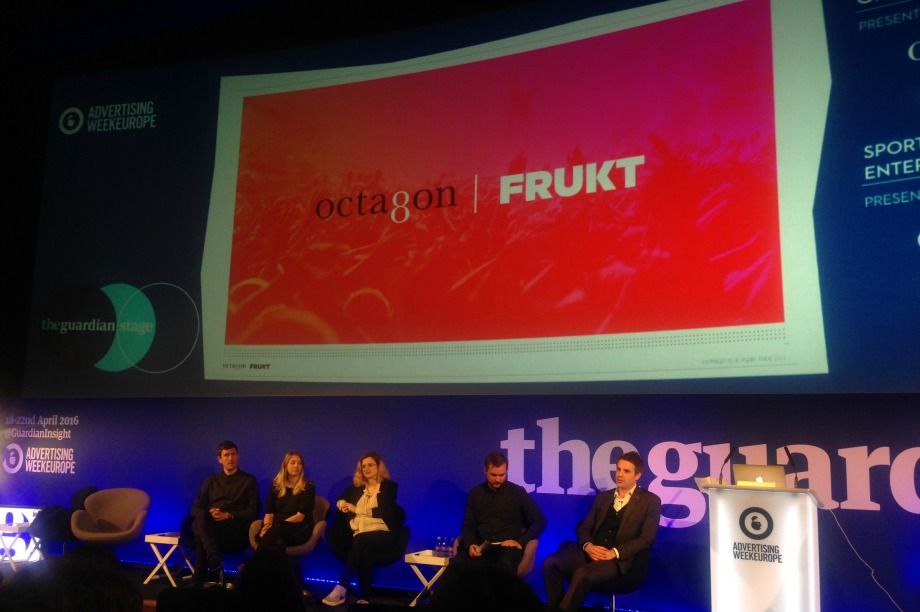 Frukt's Dom Hodge hosted a live experience-focused panel session on the day