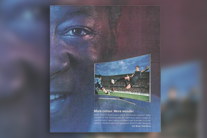 Samsung being sued by football legend Pele over lookalike being used in ad