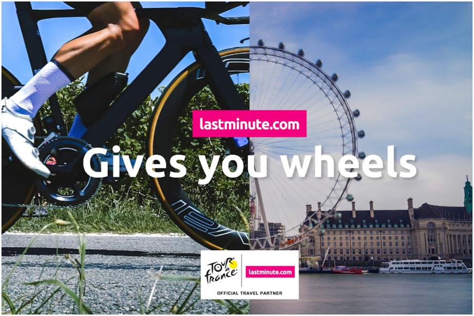 Bike wheel merging into the London Eye 