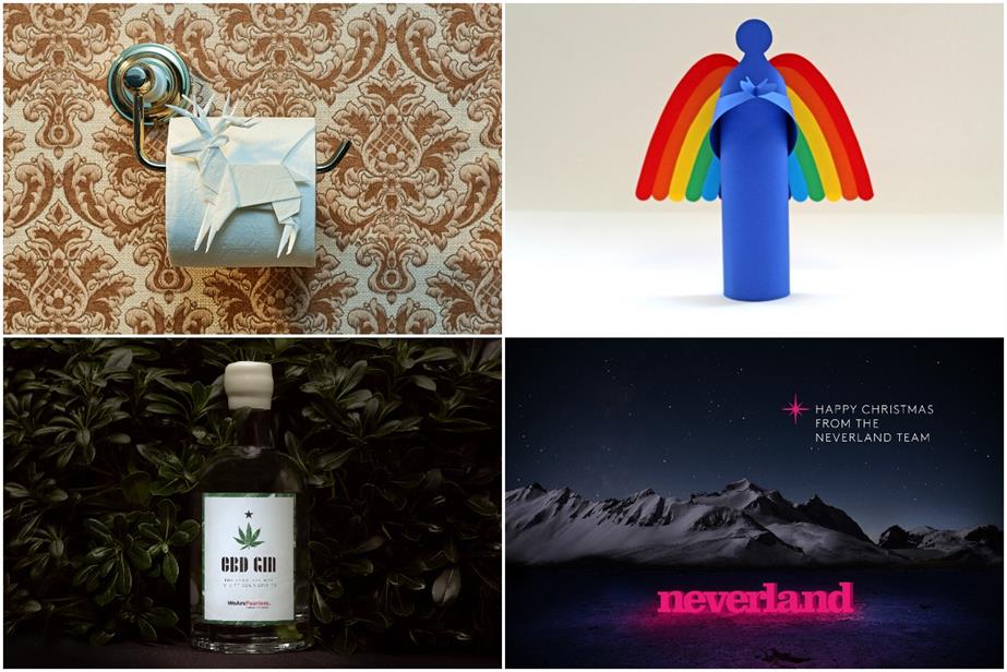 Agency Christmas cards: messages include bespoke stars and CBD gin