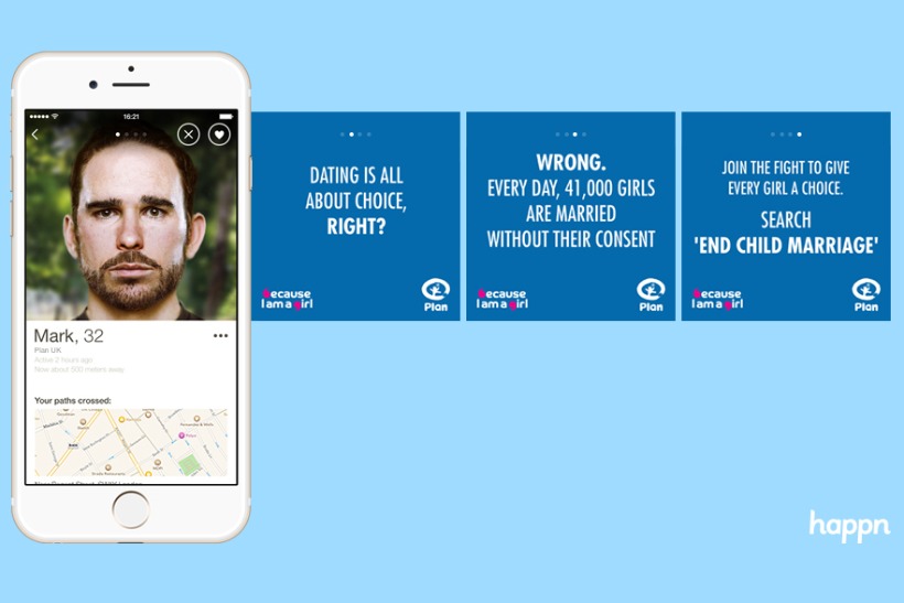 Plan UK: the Happn campaign highlights how millions of girls lack choice