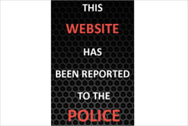 Online warning: police target copyright-nfringing websites