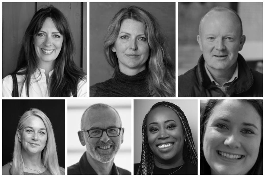 Clockwise from top left: Charlotte Lock, Miranda Hipwell, Angus Crowther, Stephi Brett-Lee, Amina Folarin, John Owen and Helen Jeremiah.