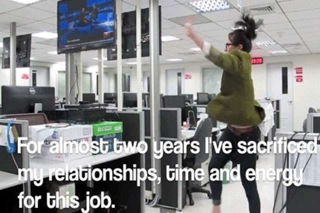 Stepping out: Marina Schifrin's video has notched up more than four million YouTube views.