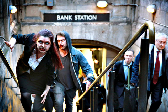 RateSetter: online campaign featured people dressed as zombies roaming the City of London.