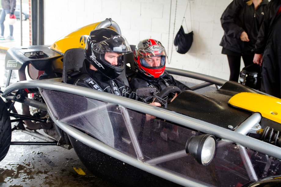 Attendees could take to the circuit in well known supercars