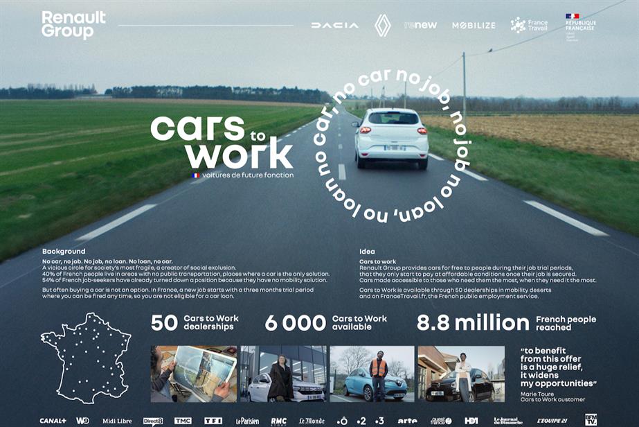 Publicis Conseil: 'Cars to work' takes home Creative Commerce Grand Prix