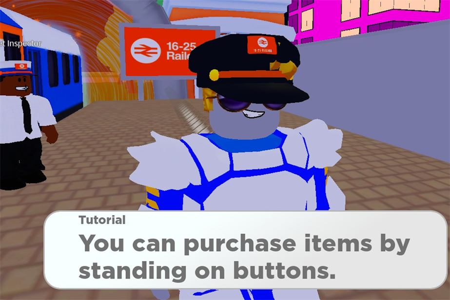 Screenshot of Roblox National Express activation