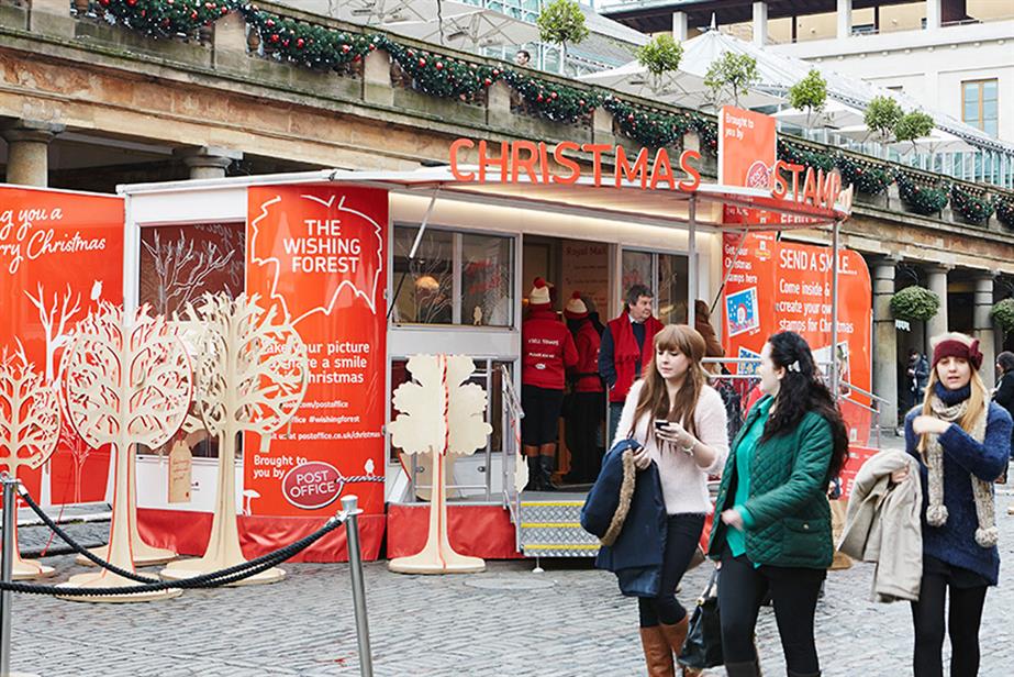 Post Office: targets consumers with a Christmas stamp shop