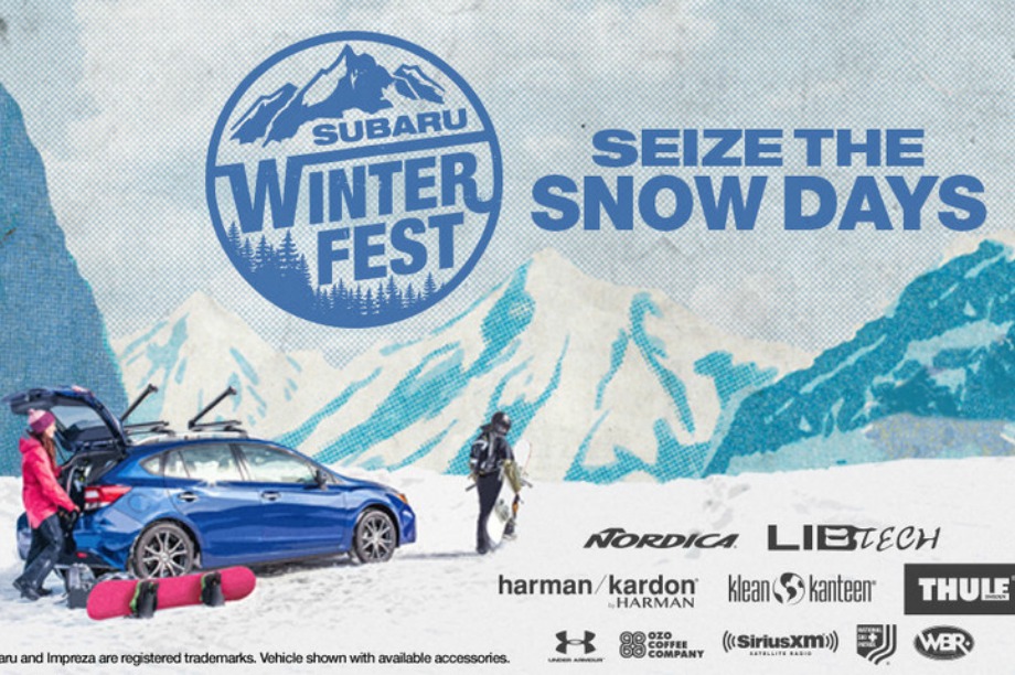 Subaru encourage guests to #SeizeTheSnowDays with Winterfest Lifestyle tour 