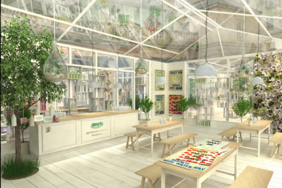 Guests will be able to rehydrate, write to friends and create a collage at the pop-up