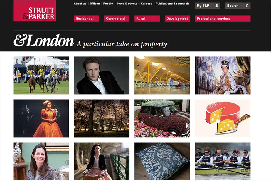 Strutt & Parker: reviews its creative advertising arrangements 