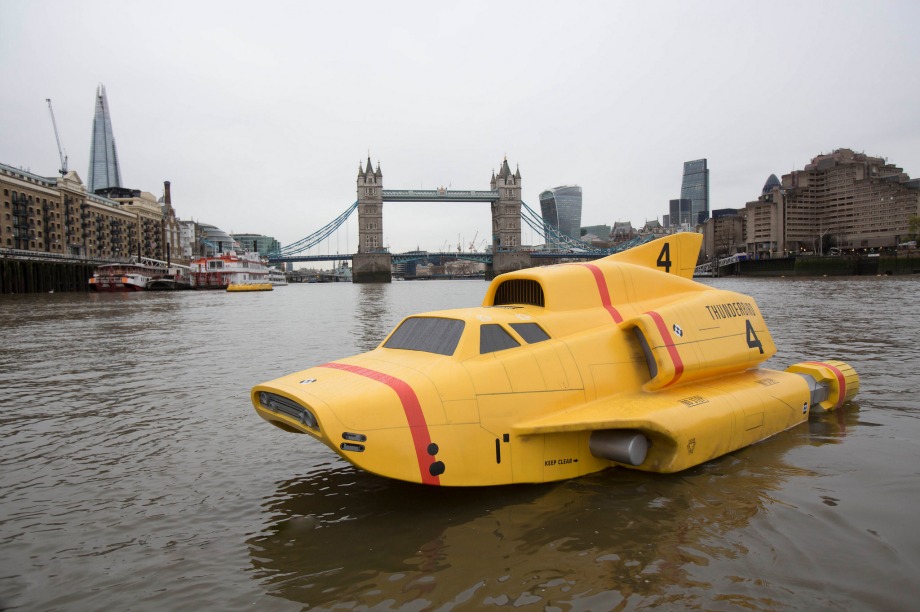 Thunderbird 4 sailed down the Thames (Tim Anderson)