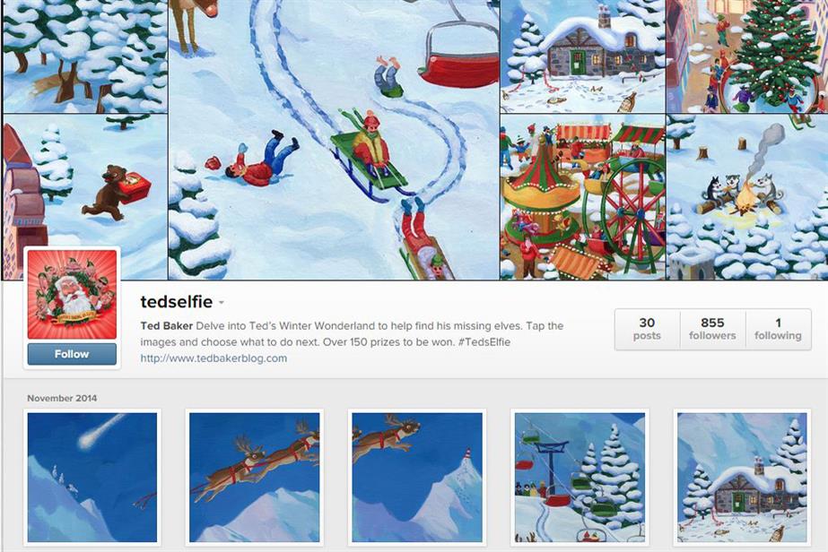 Ted Baker: rolls out festive Instagram campaign