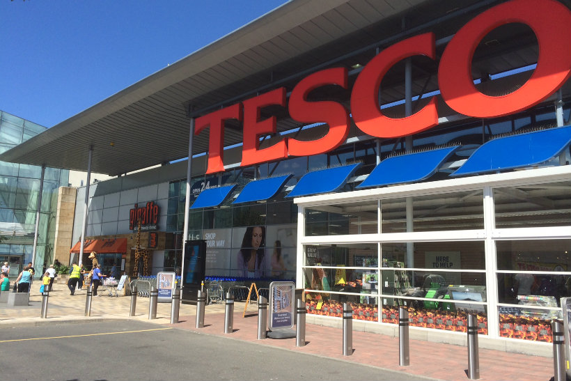 Tesco: halved sales decline in the most recent quarter