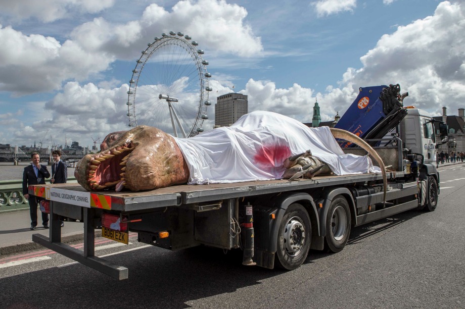 The T. Rex caught the attention of Londoners yesterday (1 June)