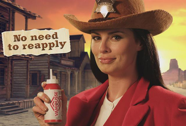 Vamousse: head lice treatment ad features Wild West theme