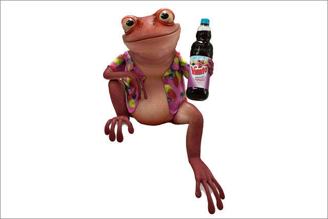 New Vimtoad character created by Aardman Animations