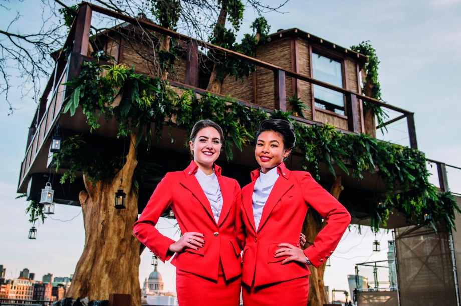 Virgin Holidays' treehouse activation on London's South Bank