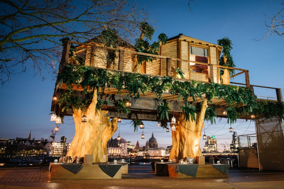 The treehouse will remain in place until Thursday (28 January) evening