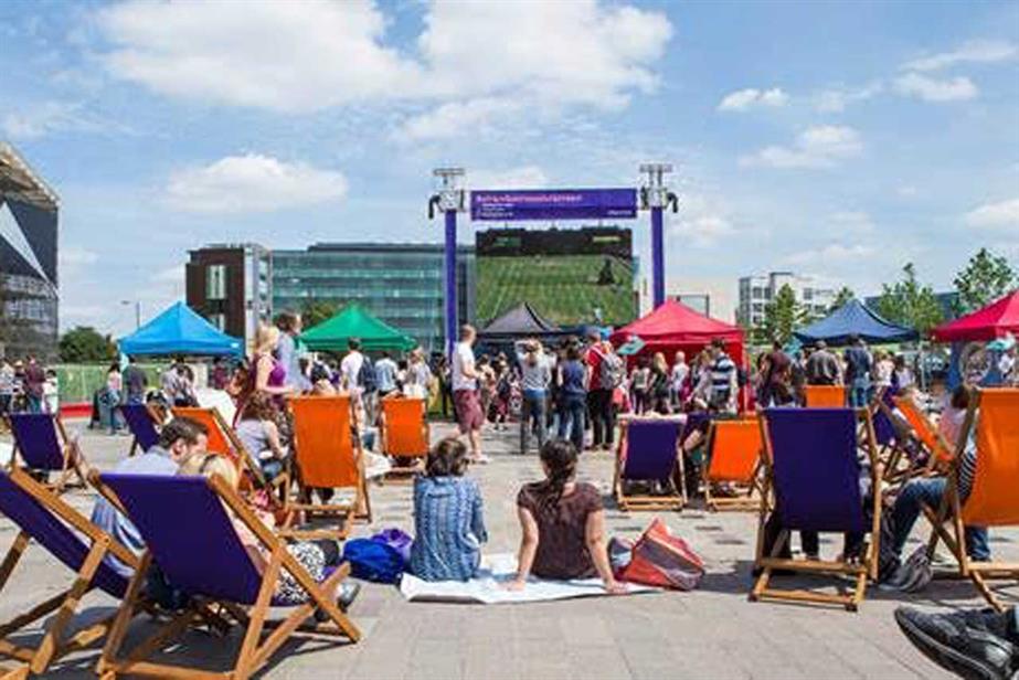 Wimbledon big screen returns to King's Cross 