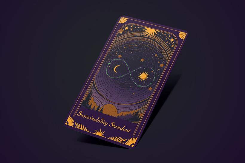 Sustainability standouts tarot card